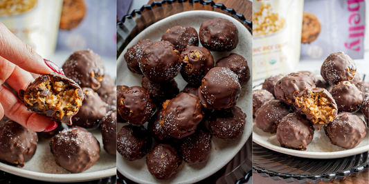 Rice Crispy Cookie Dough Truffles